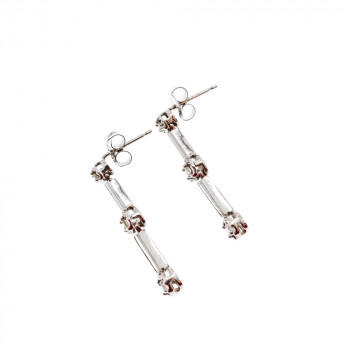 Sky Jewelry Золотые серьги 10К (417 проба)  с  Бриллиантами