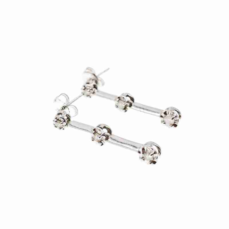 Sky Jewelry Золотые серьги 10К (417 проба)  с  Бриллиантами