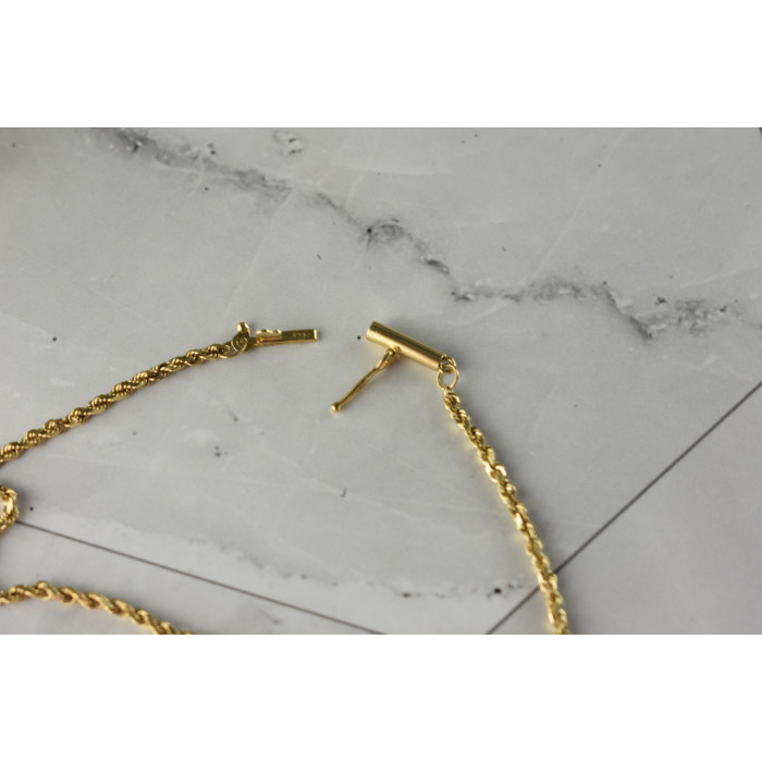 Sky Jewelry Золотой двойной Браслет 14К (585 проба ) с интересной застежкой