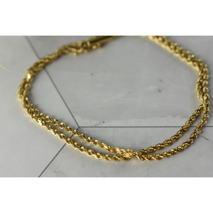 Sky Jewelry Золотой двойной Браслет 14К (585 проба ) с интересной застежкой