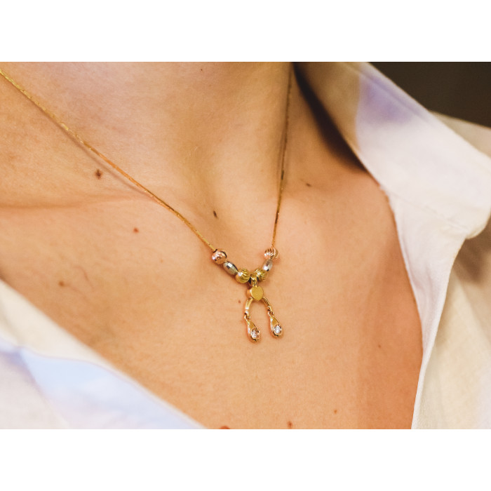 Sky Jewelry Дизайнерское Золотое  Ожерелье  18К (750 проба)