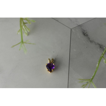 Sky Jewelry Золотой кулон с Аметистом 14К (585 проба)
