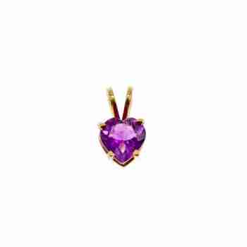 Sky Jewelry Золотой кулон с Аметистом 14К (585 проба)