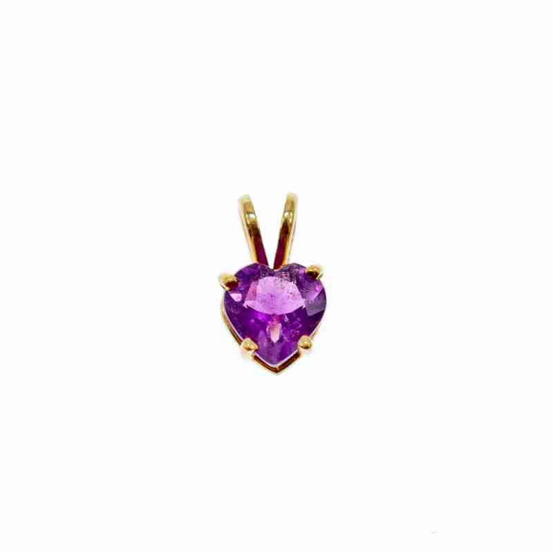 Sky Jewelry Золотой кулон с Аметистом 14К (585 проба)