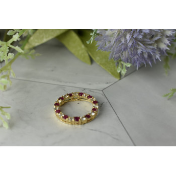 Sky Jewelry Золотой кулон с камнями  Розовая и Бесцветная Шпинель  *Очарование*