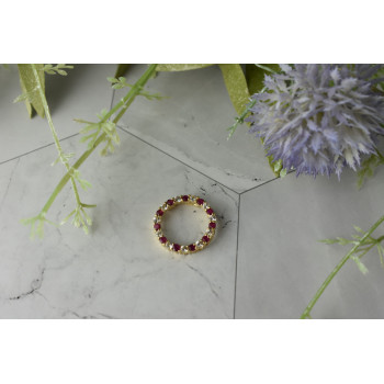 Sky Jewelry Золотой кулон с камнями  Розовая и Бесцветная Шпинель  *Очарование*