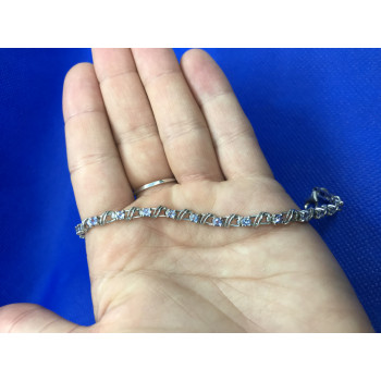 Sky Jewelry Серебряный браслет с топазами