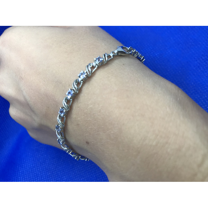 Sky Jewelry Серебряный браслет с топазами