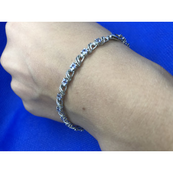 Sky Jewelry Серебряный браслет с топазами