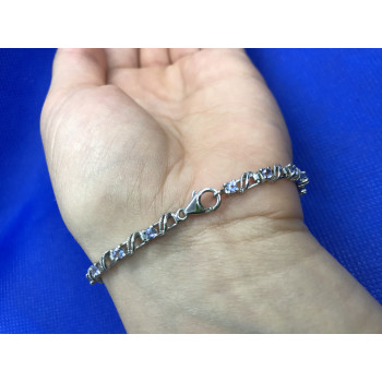 Sky Jewelry Серебряный браслет с топазами