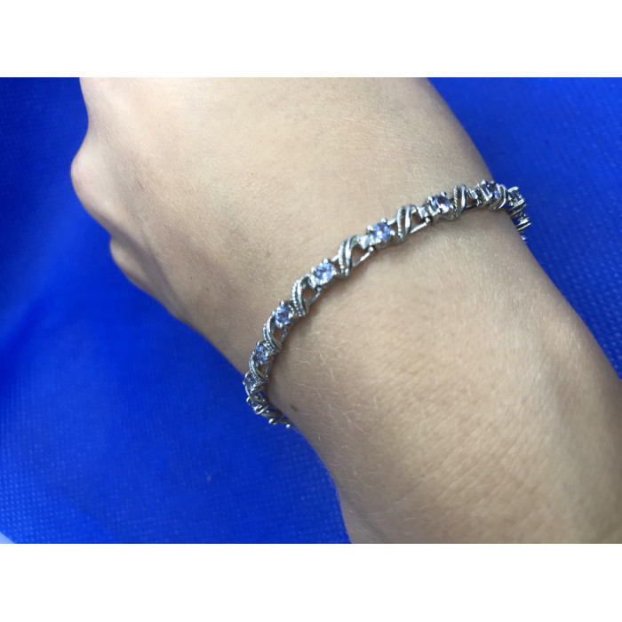 Sky Jewelry Серебряный браслет с топазами