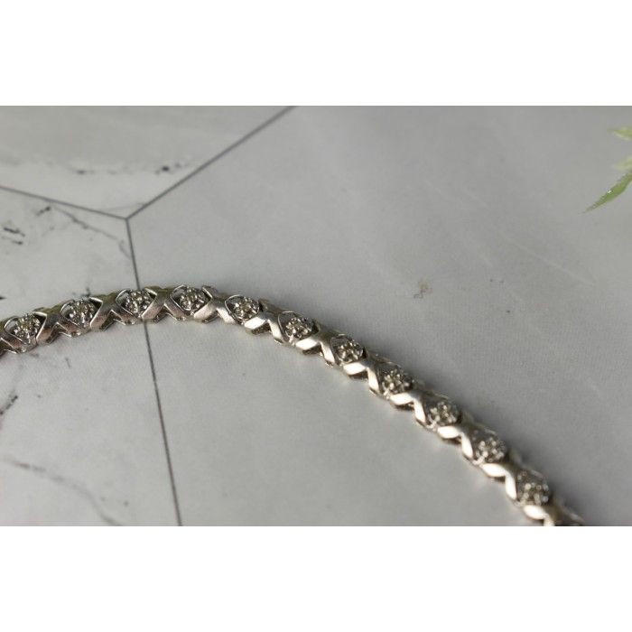 Sky Jewelry Золотой браслет 10К (417 проба ) с вставками из бриллиантов