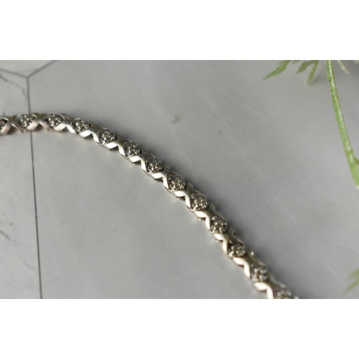 Sky Jewelry Золотой браслет 10К (417 проба ) с вставками из бриллиантов