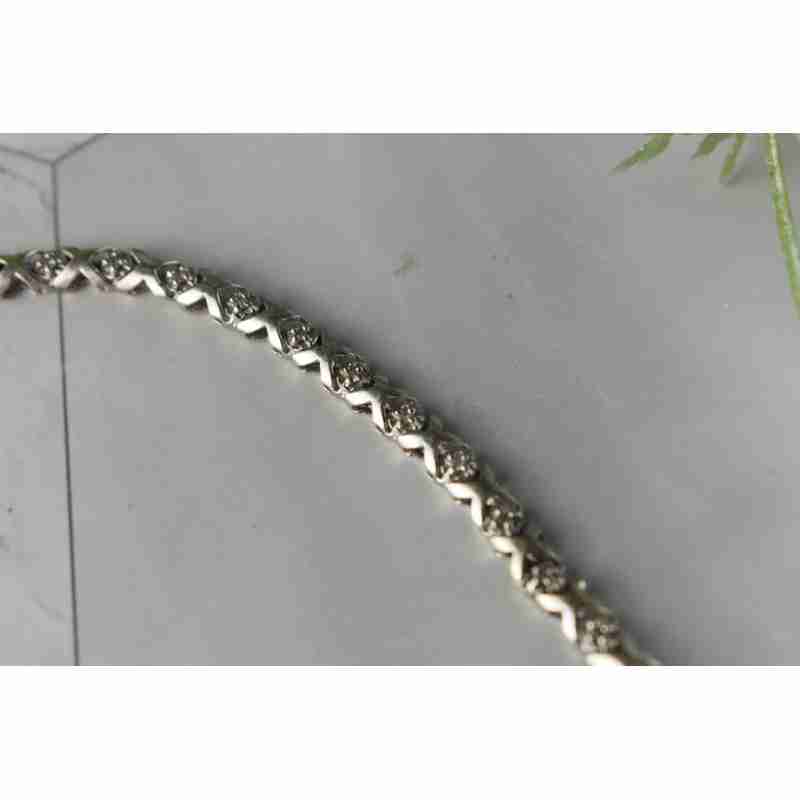 Sky Jewelry Золотой браслет 10К (417 проба ) с вставками из бриллиантов