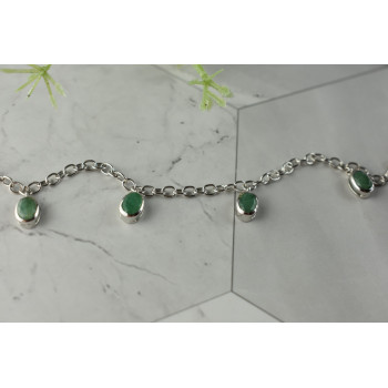 Sky Jewelry Серебряный браслет  925 проба с зеленым Жадеитом