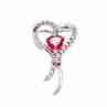 Sky Jewelry Серебряный кулон 925 пробы с розовым Сапфиром и бесцветным Кварцем