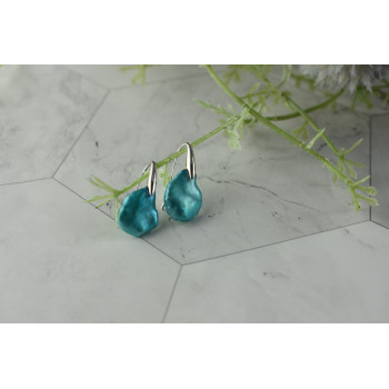 Sky Jewelry Серебряные серьги с Жемчугом 925 проба
