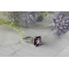 Sky Jewelry Серебряное кольцо с Аметистом и Кварцем 925 проба