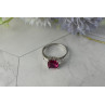 Sky Jewelry Серебряное кольцо 925 пробы с камнями Розовый Топаз и Гошенит (берилл)