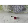 Sky Jewelry Серебряное кольцо с  Топазом и Фианитами 925 проба