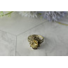 Sky Jewelry Серебряное кольцо  с Цитрином и камнями Морион