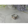 Sky Jewelry Серебряное кольцо с Морганитом и камнями Рубеллит и Кварц 925 проба