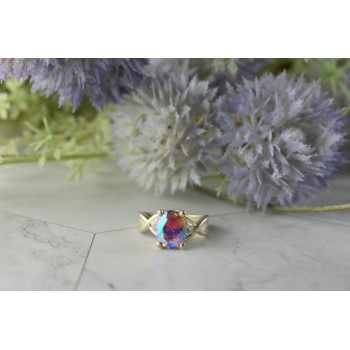 Sky Jewelry Серебряное кольцо 925 пробы с Фианитами  *Волшебное Сияние*