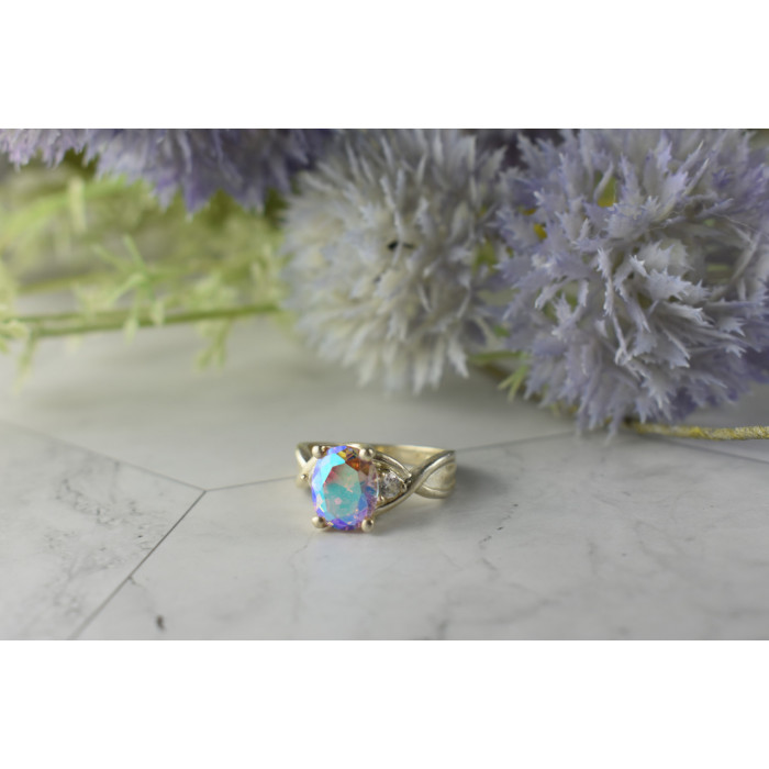 Sky Jewelry Серебряное кольцо 925 пробы с Фианитами  *Волшебное Сияние*