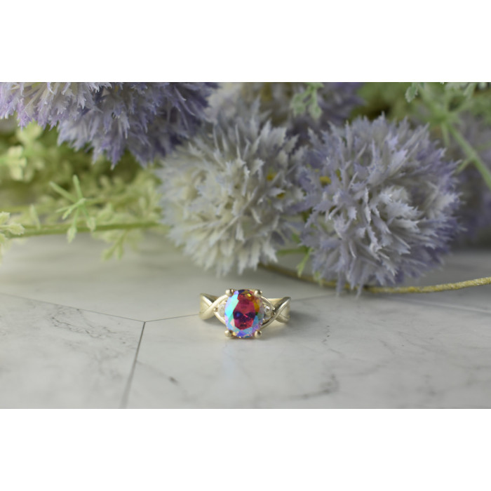 Sky Jewelry Серебряное кольцо 925 пробы с Фианитами  *Волшебное Сияние*