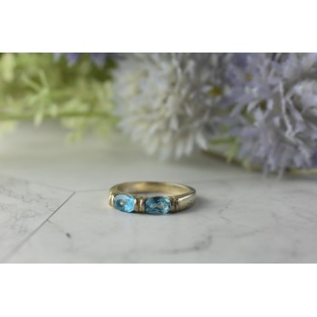 Sky Jewelry Серебряное кольцо с камнем Голубая Шпинель 925 проба