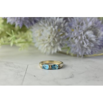 Sky Jewelry Серебряное кольцо с камнем Голубая Шпинель 925 проба