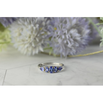 Sky Jewelry Серебряное кольцо с Танзанитом 925 проба