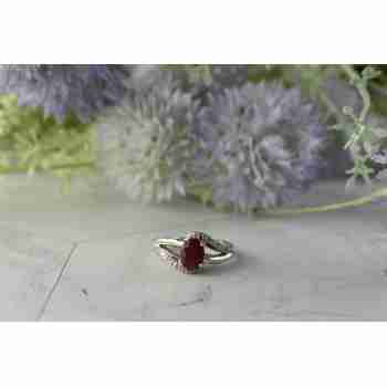 Sky Jewelry Серебряное кольцо 925 пробы с Топазом и Бриллиантами