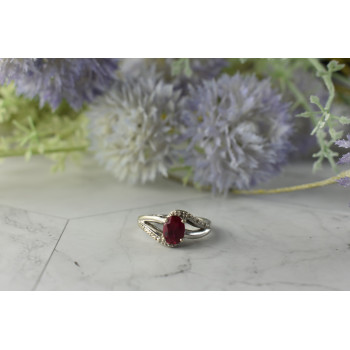 Sky Jewelry Серебряное кольцо 925 пробы с Топазом и Бриллиантами