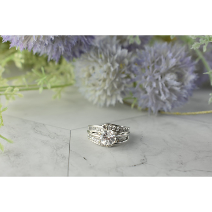 Sky Jewelry Серебряное кольцо 925 проба с Фианитами