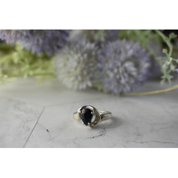 Sky Jewelry Серебряное кольцо со Шпинелью и Кварцем 925 проба