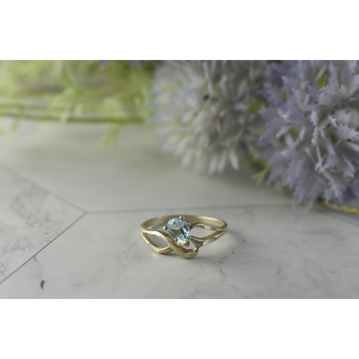 Sky Jewelry Винтажное Серебряное кольцо с камнем Голубая Шпинель 925 проба