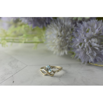 Sky Jewelry Винтажное Серебряное кольцо с камнем Голубая Шпинель 925 проба