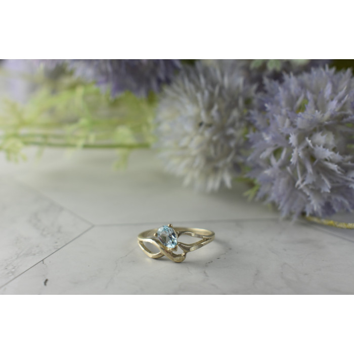 Sky Jewelry Винтажное Серебряное кольцо с камнем Голубая Шпинель 925 проба