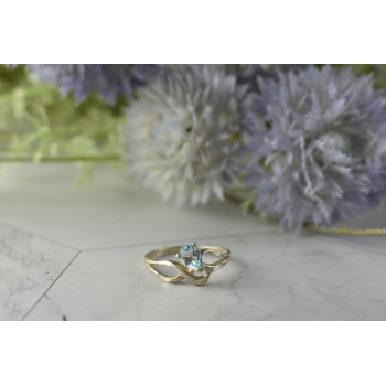 Sky Jewelry Винтажное Серебряное кольцо с камнем Голубая Шпинель 925 проба