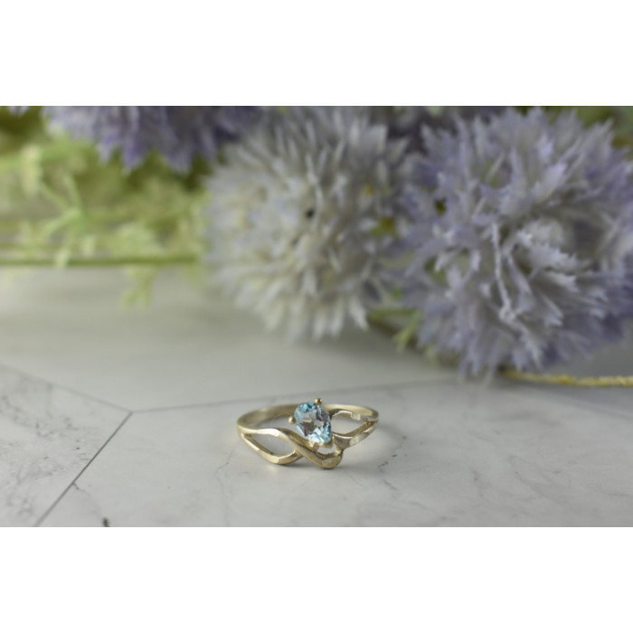 Sky Jewelry Винтажное Серебряное кольцо с камнем Голубая Шпинель 925 проба