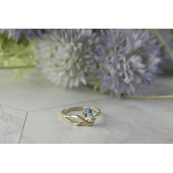 Sky Jewelry Винтажное Серебряное кольцо с камнем Голубая Шпинель 925 проба