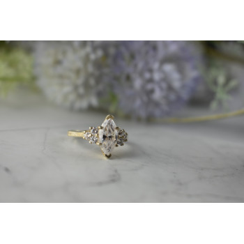 Sky Jewelry Серебряное кольцо с камнем Гошенит (берилл) 925 проба