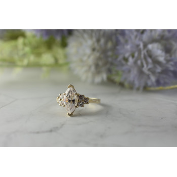 Sky Jewelry Серебряное кольцо с камнем Гошенит (берилл) 925 проба