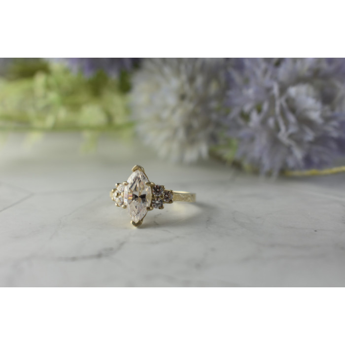 Sky Jewelry Серебряное кольцо с камнем Гошенит (берилл) 925 проба