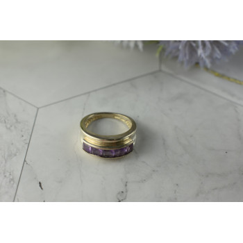 Sky Jewelry Серебряное кольцо 925 пробы с фиолетовым Турмалином  *Классика*