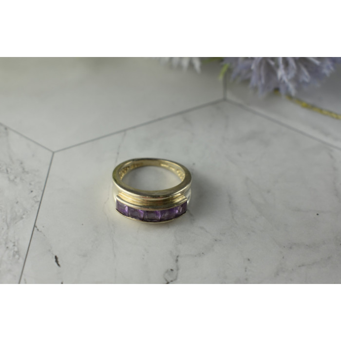 Sky Jewelry Серебряное кольцо 925 пробы с фиолетовым Турмалином  *Классика*