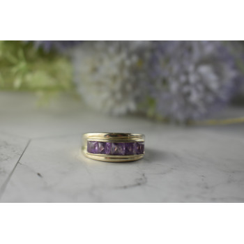 Sky Jewelry Серебряное кольцо 925 пробы с фиолетовым Турмалином  *Классика*