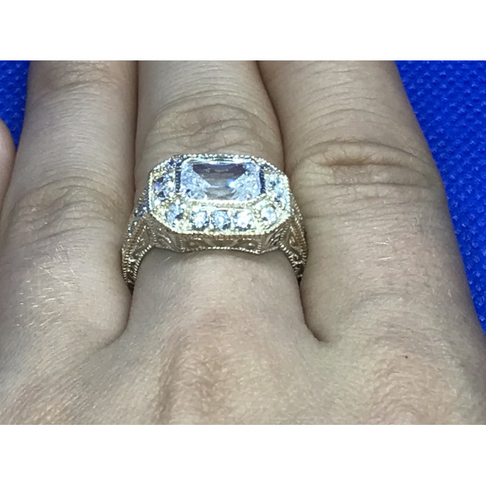 Sky Jewelry Серебряное кольцо с фианитом