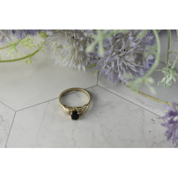 Sky Jewelry Серебряное кольцо с  камнем Черная шпинель 925 проба